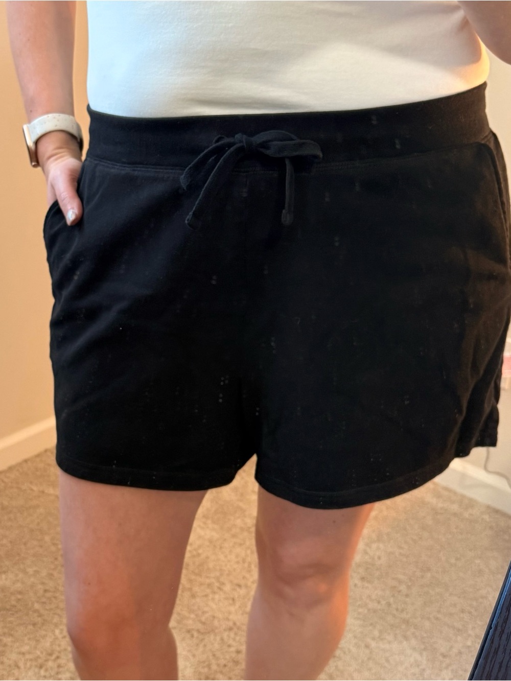 Old Navy Black Drawstring Athletic Shorts
